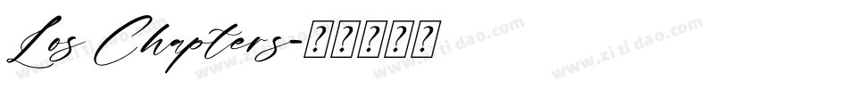 Los Chapters字体转换
